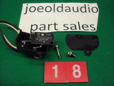 Fisher Turntable 330-AX/MT-30-02 33 ON/OFF Switch w/ Mounting Screws. Tested.   -image