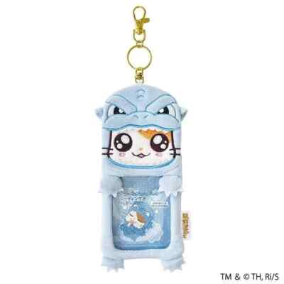 Godzilla Godzi Ham-Kun Trading Card Case Boa Blue NEW Japan-image