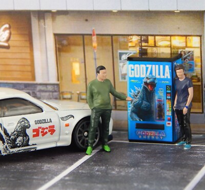 1/64 Diorama Display JAPAN GODZILLA ENERGY VENDING MACHINE Model City Accessory-image