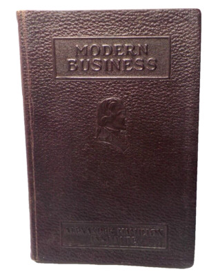 MODERN BUSINESS ~ Alexander Hamilton Institute 1947 Leather Bound Book-image