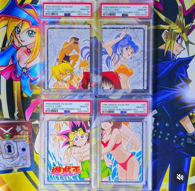 Yu-Gi-Oh! 1998 AMADA TOEI POOL PARTY PUZZLE COLLECTION FULL PSA 10 SET!-image