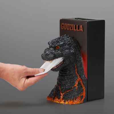 Burning Godzilla BOX Tissue Case Polystone Figure Toho-image