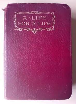 Antique 19th Century: A Life For A Life by Mrs Craik Leather Bound Rare Novel-image