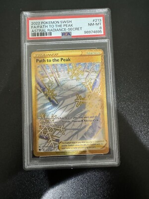 Pokemon TCG Path to the Peak Astral Radiance PSA Graded 8 Full Art-image
