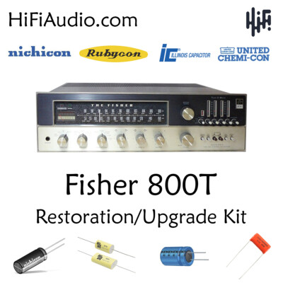 Fisher 800T receiver restoration recap repair upgrade rebuild kit capacitor-image