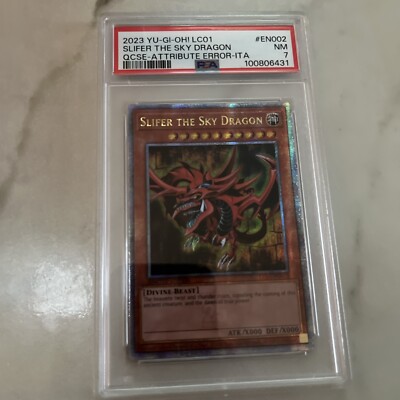 Slifer the Sky Dragon (Quarter Century Secret Rare) LC01-EN002 Legendary...-image