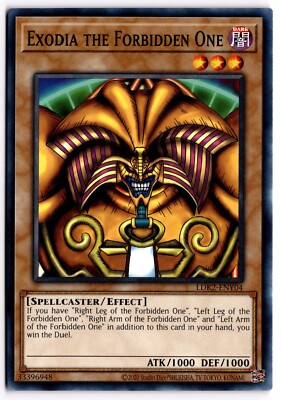 Yugioh TCG Exodia the Forbidden One LDK2-ENY04 Legendary Decks II Unlimited Edit-image