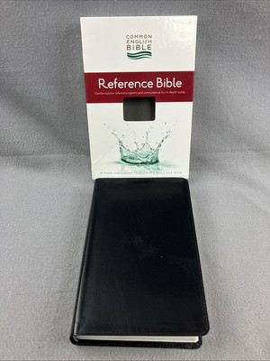 COMMON ENGLISH BIBLE Reference Bible 2011 Bonded Leather - Maps & Concordance-image