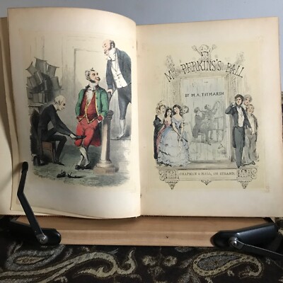 1847 Mrs. Perkin’s Ball - William Makepeace Thackeray - Hand-Colored Engravings-image