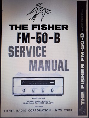 Fisher FM-50-B FM50B Stereo Vacuum Tube Tuner Restoration Kit-image