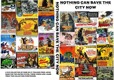 NOTHING CAN SAVE THE CITY NOW DVD-R SCI-FI MOVIE TRAILERS GODZILLA RODAN MOTHRA-image