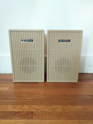Fisher-Price 1983 vintage speakers for record player, speakers only, working-image