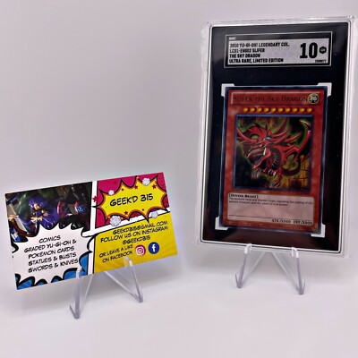 2010 YU-GI-OH SLIFER THE SKY DRAGON SGC 10 GEM MINT LC01-EN002 Limited Edition-image