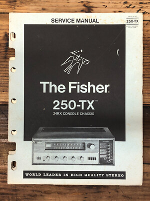 Fisher 250-TX Receiver  Service Manual *Original*-image