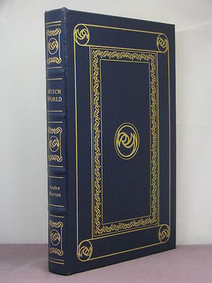 3 signatures (author,artist,intro), Witch World by Andre Norton, Easton Press-image