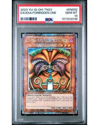 PSA 10 GEM MINT Exodia Forbidden One TN23-EN002 25th Anv Tin: Dueling Heroes-image