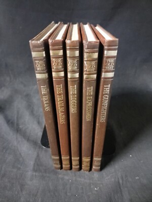 THE OLD WEST Series Time Life Classics Hardcover Leatherette Books - Lot Of 5-image