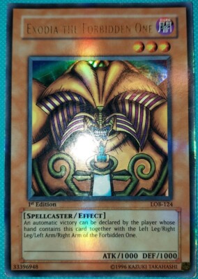 Yugioh Exodia The Forbidden One Lob-001 1st edition-image