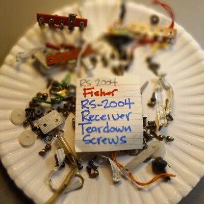 📈TEARDOWN SCREWS 💥 FISHER RS-2004 RS 2004💥 STEREO RECEIVER-image