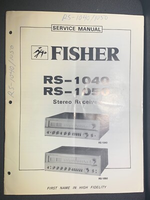 Fisher RS-1040 RS-1050 Service Manual Stereo Receiver Original-image