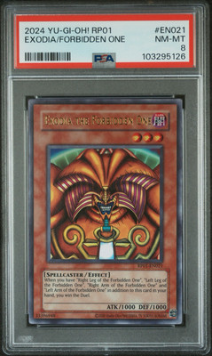 2024 YU-GI-OH! RP01-RETRO PACK #EN021 EXODIA THE FORBIDDEN ONE PSA 8-image