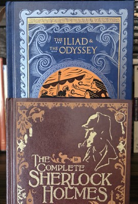 the iliad and the odyssey / sherlock holmes hardcover homer, arthur conan doyle-image