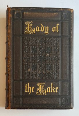 The Lady Of The Lake Sir Walter Scott Leather Bound Gold Gilt Leavitt & Allen-image