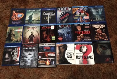 Blu-ray Lot Saw Steelbook Escape Room Godzilla Cloverfield Psycho Insidious-image