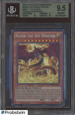 2020 Yu-Gi-Oh! Dark Side of Dimensions Secret Slifer the Sky Dragon BGS 9.5-image