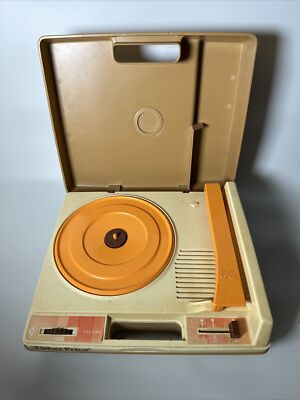 Vintage Fisher Price Portable Phonograph Record Player Works 1978 #825-image