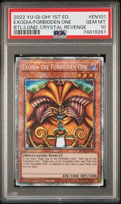 Yu-Gi-Oh! 1st Ed. Exodia the Forbidden One BLCR-EN101 Starlight Rare PSA 10-image