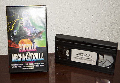 1993 GODZILLA VS MECHA-GODZILLA VHS CASSETTE w/ ORIGINAL CLAMSHELL-image