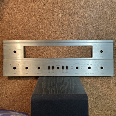 Fisher 500-C Stereo Tube Receiver Face Plate no lettering loss-image