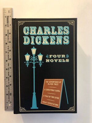 Charles Dickens-Four Novels: Leather-Bound Classics Series (2011, Hardcover)-image