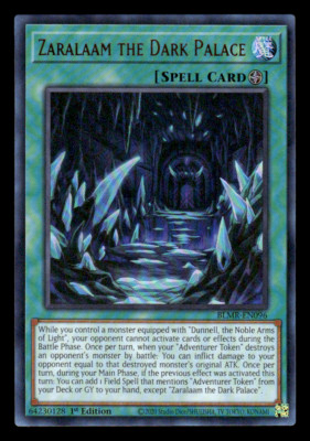 Yugioh Zaralaam the Dark Palace BLMR-EN096 Ultra Rare 1st Edition Near Mint-image