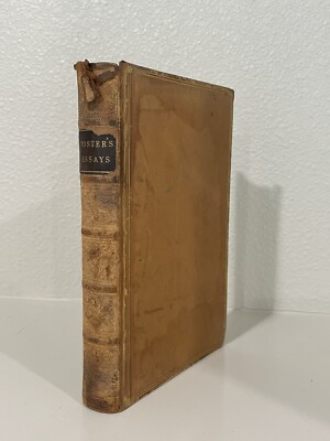 John Foster’s Essays In A Series Of Letters, 1865; HG Bohn Publ., R. Clay print-image