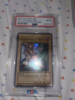 left leg of exodia lob 1st edition Psa8-image