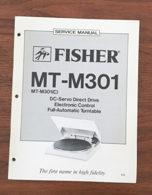 Fisher MT-M301 Record Player / Turntable Service Manual *Original*-image