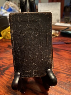 1867 New Testament Leather Bound with Owners Name Geo Humphreys-image