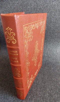 Two Plays by Anton Chekhov Cherry Orchard 3 Sisters HC 1977 Easton Press Leather-image