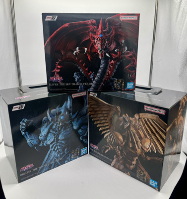 YU-GI-OH Figure Set-Dragon Of Ra, Obelisk, Slifer  The Sky Dragon BANDAI 7.1-in-image