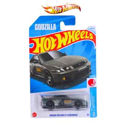 2024 HOT WHEELS NISSAN SKYLINE GT-R BNR33 HW J-IMPORTS GODZILLA Grey with Case-image