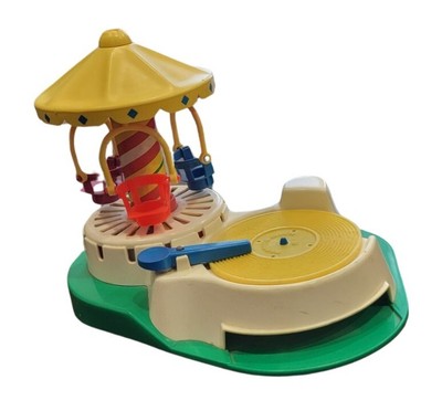 Vintage 1981 Fisher Price Little People Change-A-Tune Carousel 170 Record Player-image