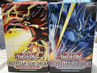 Yugioh Egyptian God Deck Unlimited Display Box Slifer & Obelisk-image