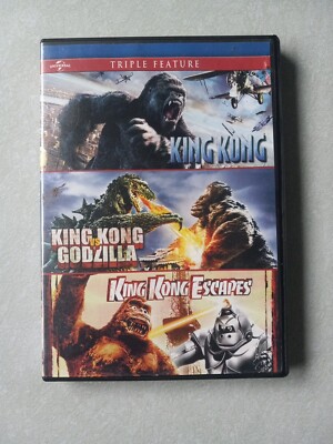 King Kong/King Kong Vs Godzilla/King Kong Escapes (DVD) Triple Feature Good 2014-image