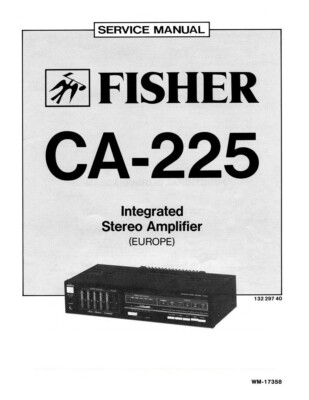 225 Radio Receiver Service Manual Fits Fisher CA 225-image