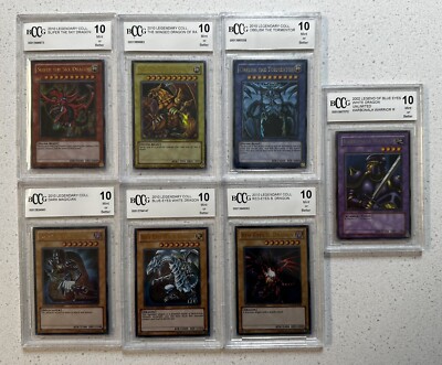 Yu-Gi-Oh! 2010 Legendary Collection BCCG 10 Lot of 6 Cards + 1 LOB Card-image