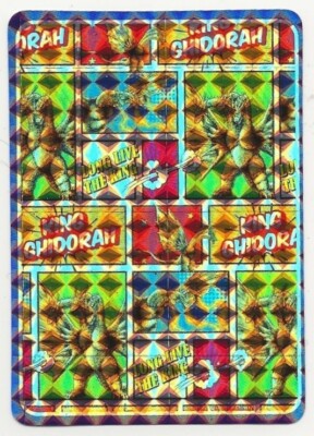 Godzilla Toho Co Holographic 3x5 Sticker: King Ghidorah; Long Live the King-image