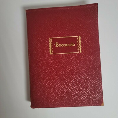 The Deacameron of Giovanni Boccaccio Soft Red Leather Bound-image