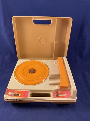 Vintage 1978 Fisher-Price Phonograph Turntable Record Player Model 825 Works-image